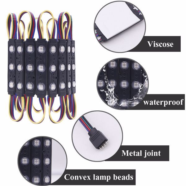 3-lamp Injection Molding Module With Interfaces At Both Ends, Color Without Remote Control Not Shipped On Weekends