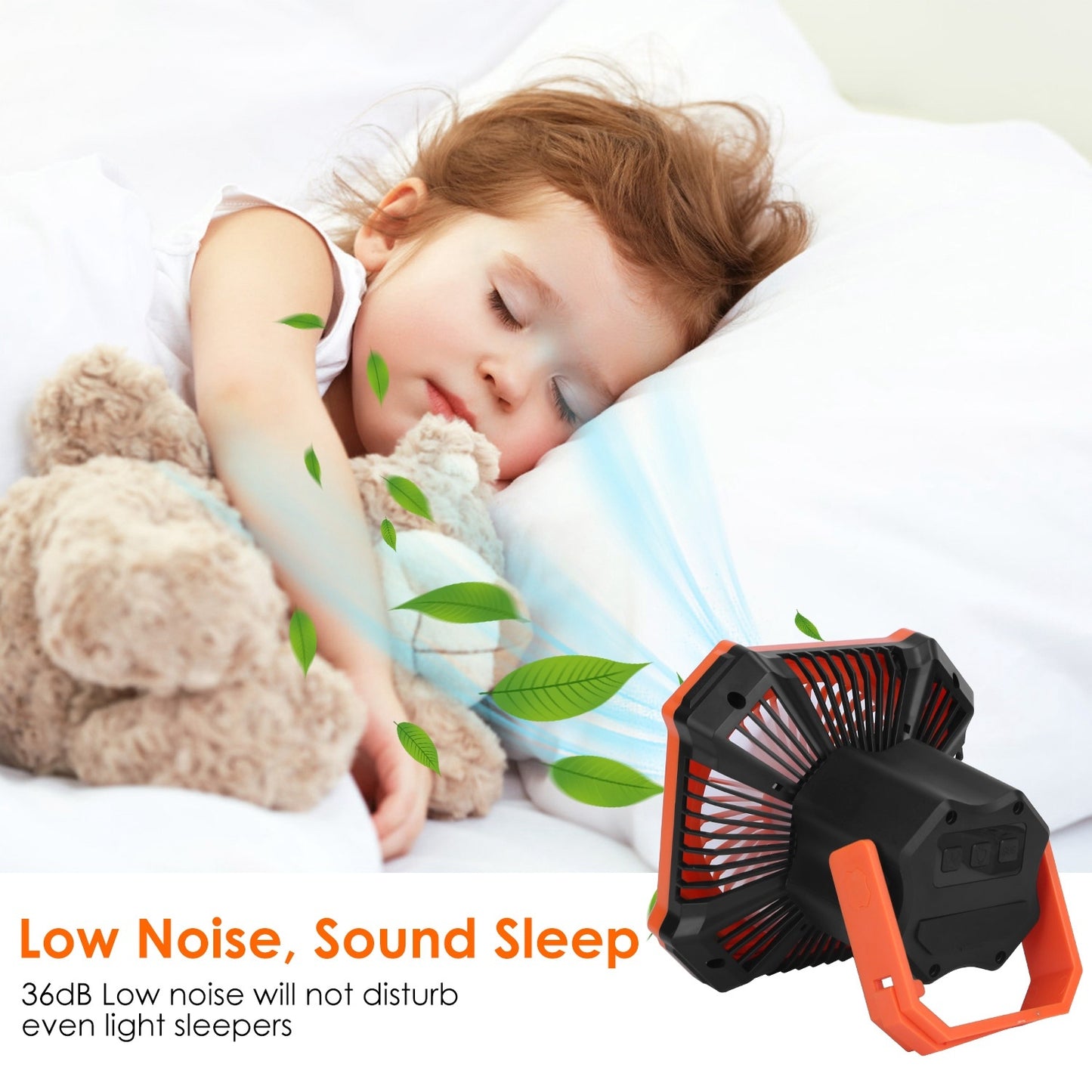 Portable Camping Lantern Fan Battery Powered Hanging Fan USB Rechargeable Tent Fan With 4 Light Modes 3 Wind Modes Emergency Power Bank Remote Control Hanging Hook