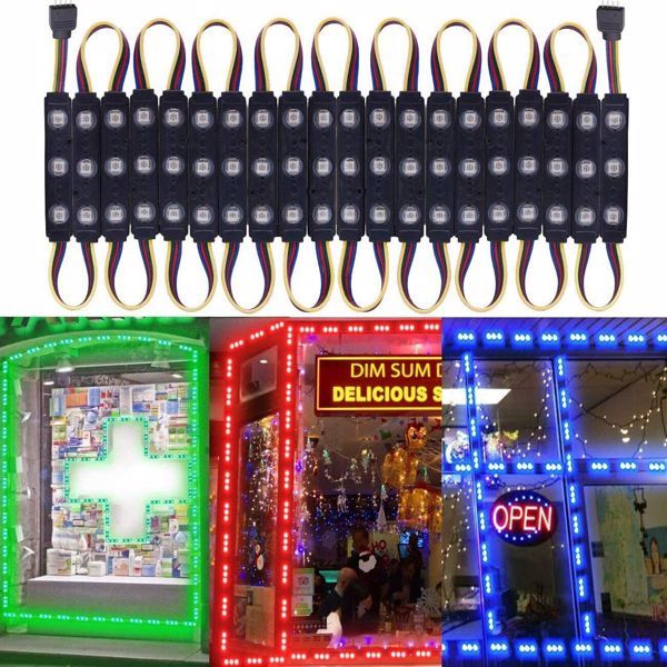3-lamp Injection Molding Module With Interfaces At Both Ends, Color Without Remote Control Not Shipped On Weekends