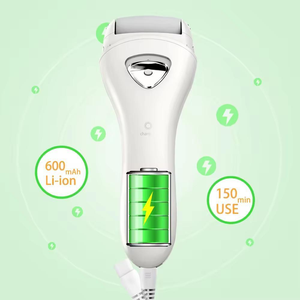 360 Degree Customized USB Charging Professional Electric Pedicure Grinding Stone With LED Light To Remove Calluses And Foot Care Device