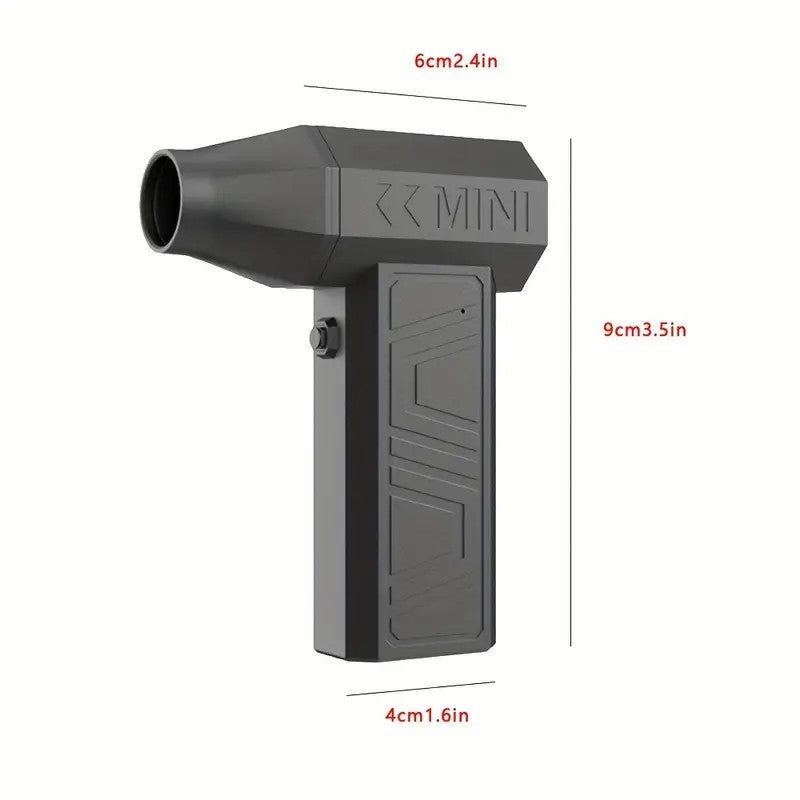 2025 Newest Enhanced Violent Brushless Turbine Fan, Air Duster 130,000RPM High Speed Mini Blower, 4-speed Adjustable Power Turbine Jet Fan, Portable Dust Collector For Cleaning Electronics, Cars, Home