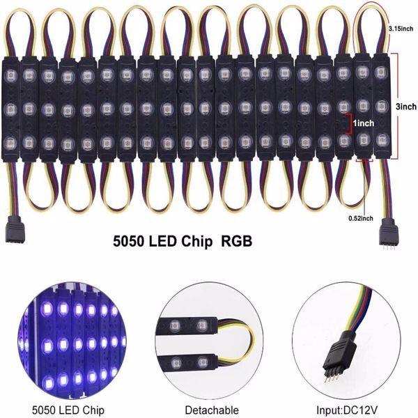 3-lamp Injection Molding Module With Interfaces At Both Ends, Color Without Remote Control Not Shipped On Weekends