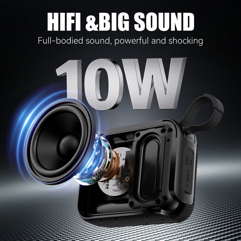 JYX L3 Portable Mini Wireless Speaker & Compact And Lightweight & Supports USB & TF Card, TWS & Excellent Sound Quality & Indoor And Outdoor Party Speakers & Holiday Gifts