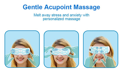 Smart Eye Protection Device Bluetooth Music Heat Massage Device Reduces Eye Fatigue Multiple Modes Of Vibration Portable Eye Relaxation Tool