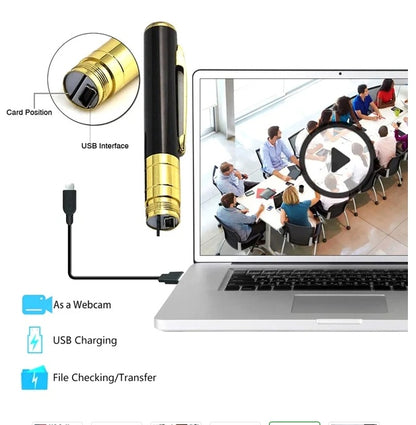 Pen Camera Cam Mini Hidden Pocket Audio Video Recorder DVR Security 1080P HD USA