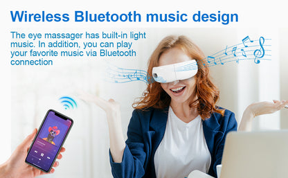 Smart Eye Protection Device Bluetooth Music Heat Massage Device Reduces Eye Fatigue Multiple Modes Of Vibration Portable Eye Relaxation Tool