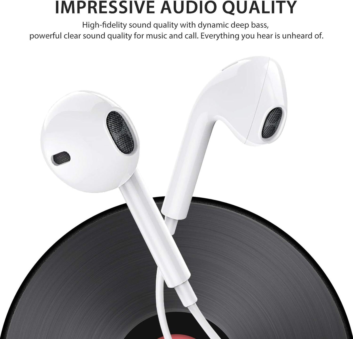 Lightning In-ear Headphones For IPhone14,13,12,11,7,8 Plus, XS, With Lightning Connector, IPhone Wired Earbuds, Built-in Remote Control To Control Music, Calls, And Volume