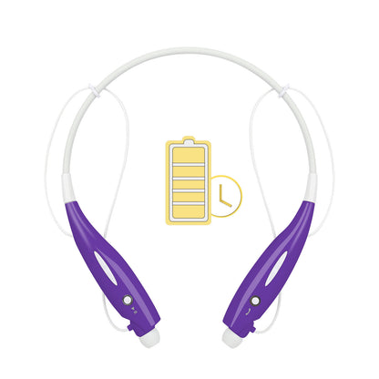 Wireless Stereo Headsets Sport Neckband Headphones In-ear Magnetic IPX4 Waterproof Earbuds With Built-in Mic Call Vibrate Alert Number Broadcast Running Gym
