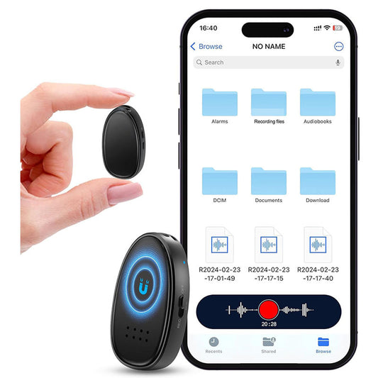 The Voice Recorder Is Miniature And Has A Built-in Horn Magnet