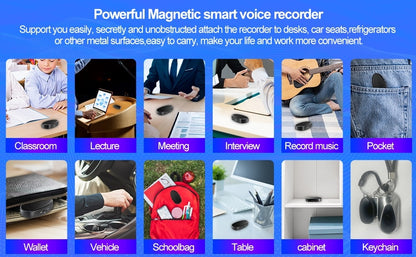 The Voice Recorder Is Miniature And Has A Built-in Horn Magnet