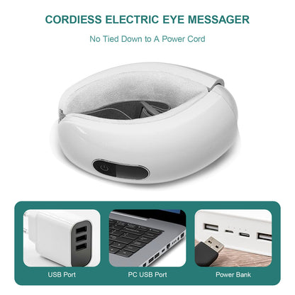 Smart Eye Protection Device Bluetooth Music Heat Massage Device Reduces Eye Fatigue Multiple Modes Of Vibration Portable Eye Relaxation Tool