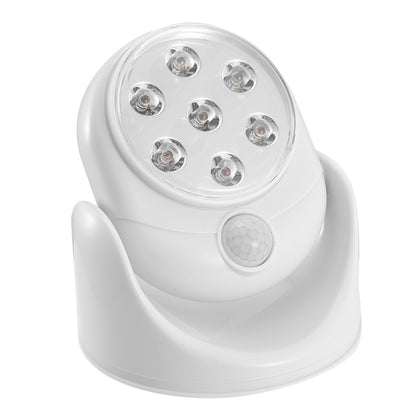 1Pc Wireless LED Spotlight Night Lamp 360 Degree Rotatable With 90 Degree Motion Sensor Battery Operated With 23ft Sensing Range For Closet Bathroom