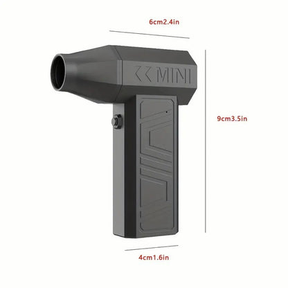 2025 Newest Enhanced Violent Brushless Turbine Fan, Air Duster 130,000RPM High Speed Mini Blower, 4-speed Adjustable Power Turbine Jet Fan, Portable Dust Collector For Cleaning Electronics, Cars, Home