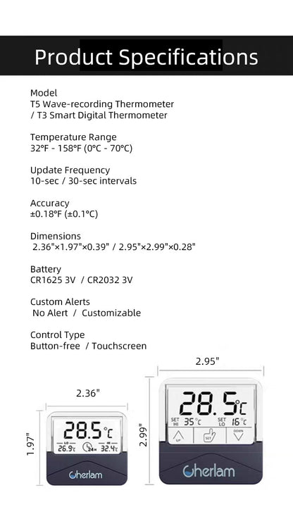Cherlam LCD Thermometer