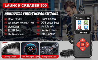 2025 Langren X431 CR300 Car Trouble Code Reader OBD2 Scanner Engine Detection