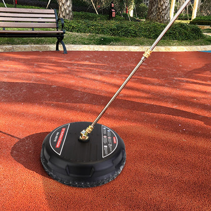 1 Set 15in High Pressure Flat Surface Cleaner 4000PSI Disc Power Washer Broom With 2 Washer Extension Wands 2Pc Replacement Nozzles